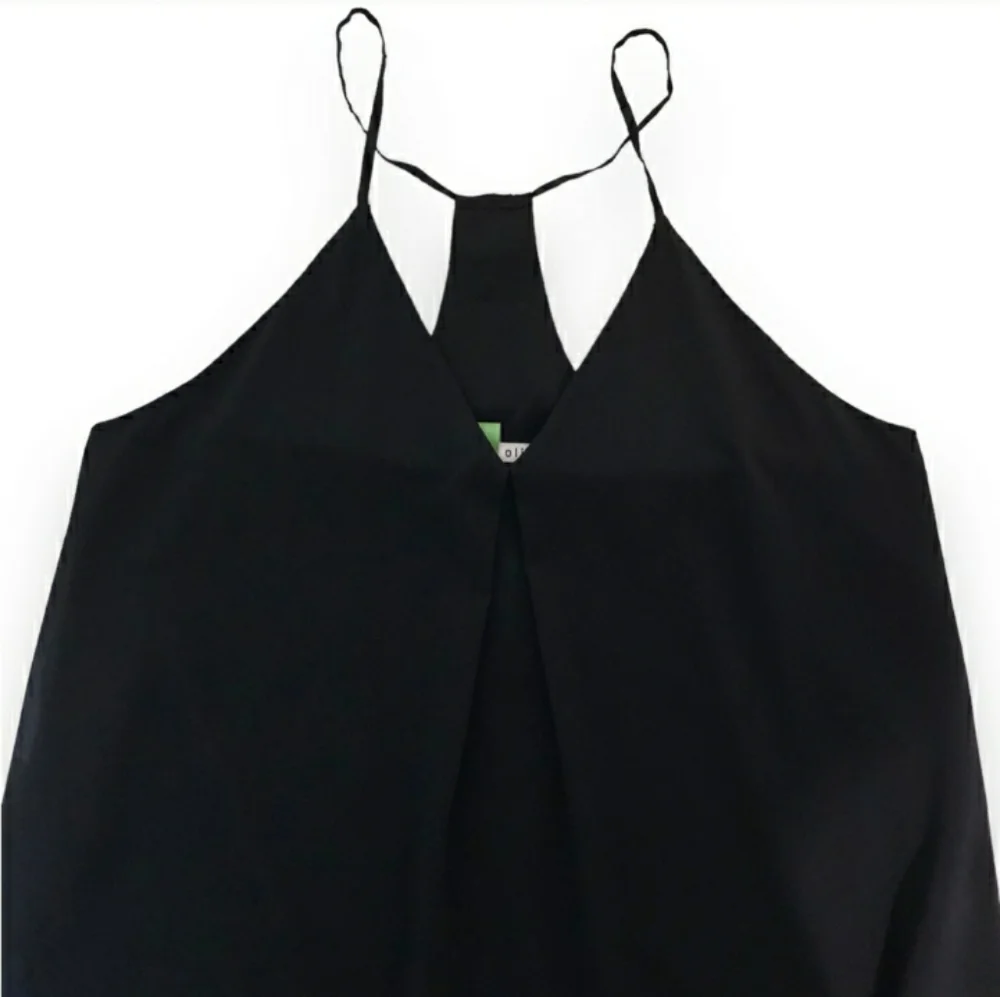 ALICE + OLIVIA Black Fierra Racerback Dress EUC!